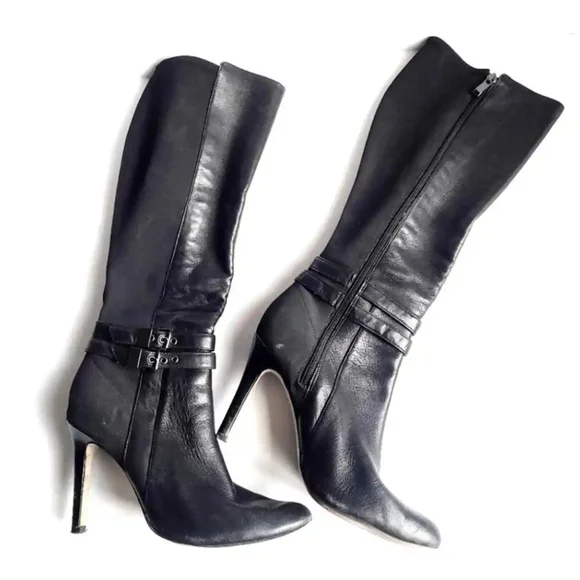 White House/ Black Market black stiletto boots - Picture 2 of 13